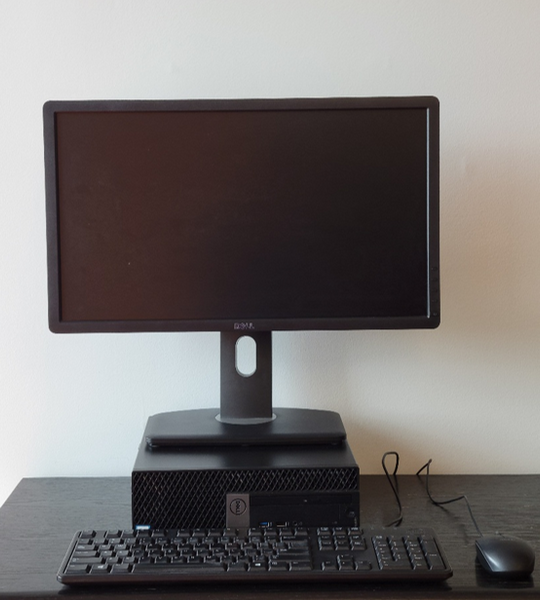Dell OptiPlex 5060 SFF PC with 24" DVI & VGA Monitor