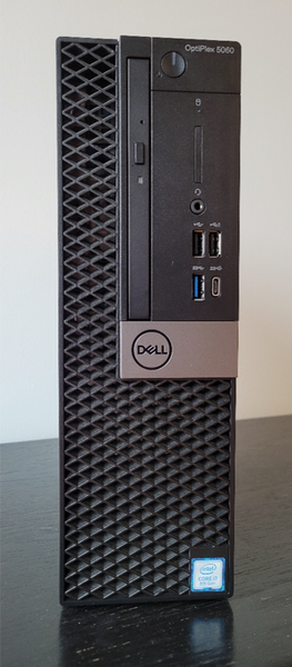 Dell OptiPlex 5060 SFF PC with 24" DVI & VGA Monitor